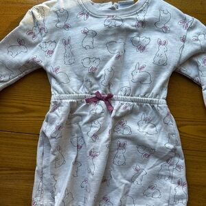 Koala Kids Comfy and Cozy Bunny Sweatshirt Dress